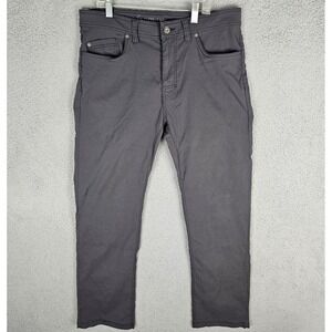prAna Pants Mens 34x32 Gray Slim Fit Zion Performance Casual Outdoor 28843